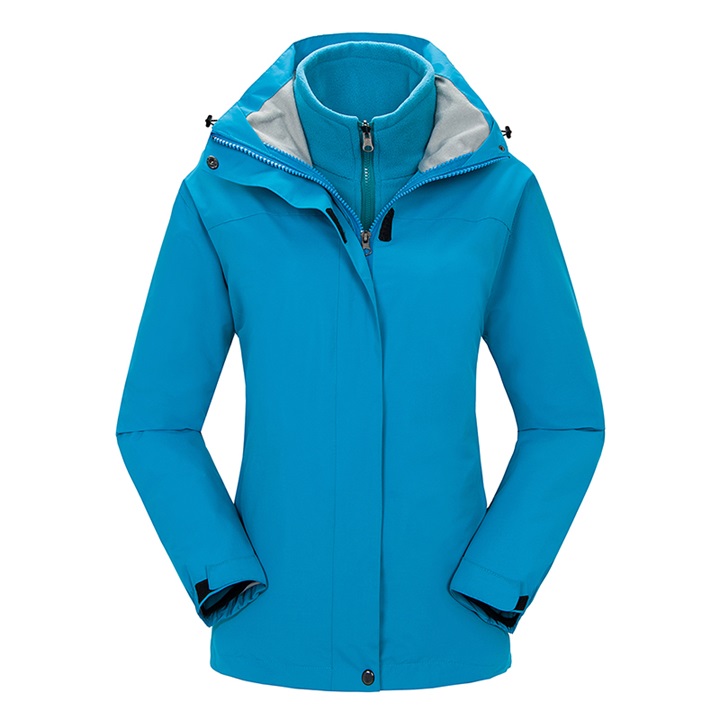 純色女士兩件套沖鋒衣-(圖3)