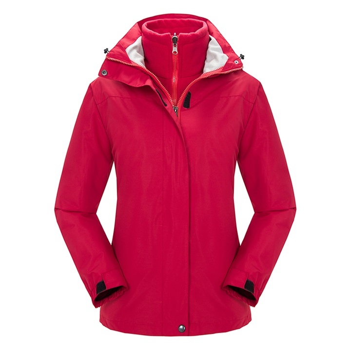 純色女士兩件套沖鋒衣-(圖2)