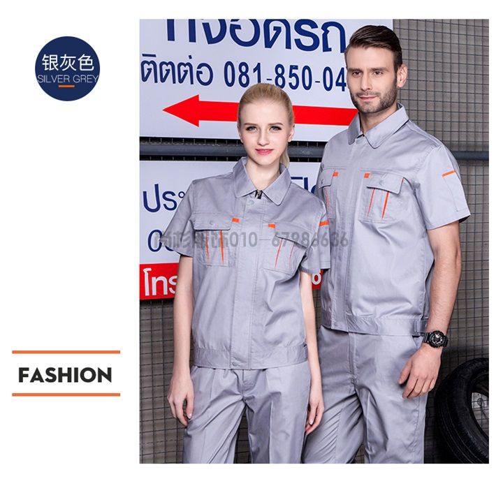 夏季工作服,短袖工作服,薄款工作服SX101(圖8) 夏季工作服,短袖工作服,薄款工作服SX101(圖8)